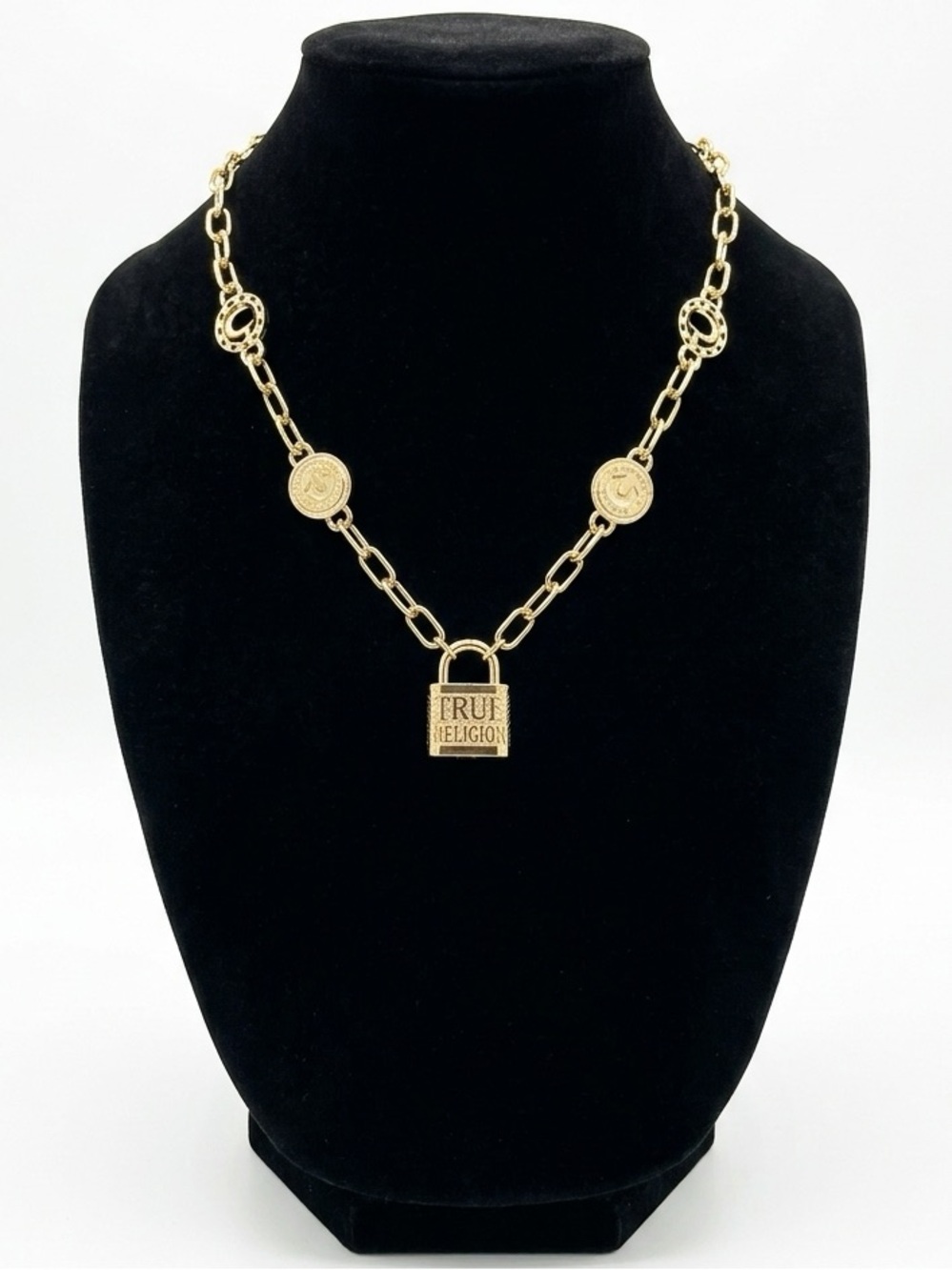 True Religion Padlock Chain Necklace NWT(Last One)